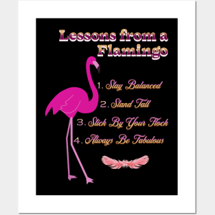 Lessons From A Flamingo Posters and Art